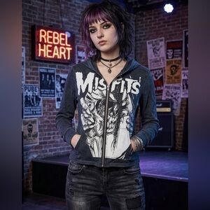 Vintage Misfits Zip-Up Hoodie (2001)